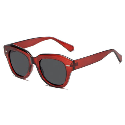 Women stylish sunglasses in modern design with transparent frame Bowlift