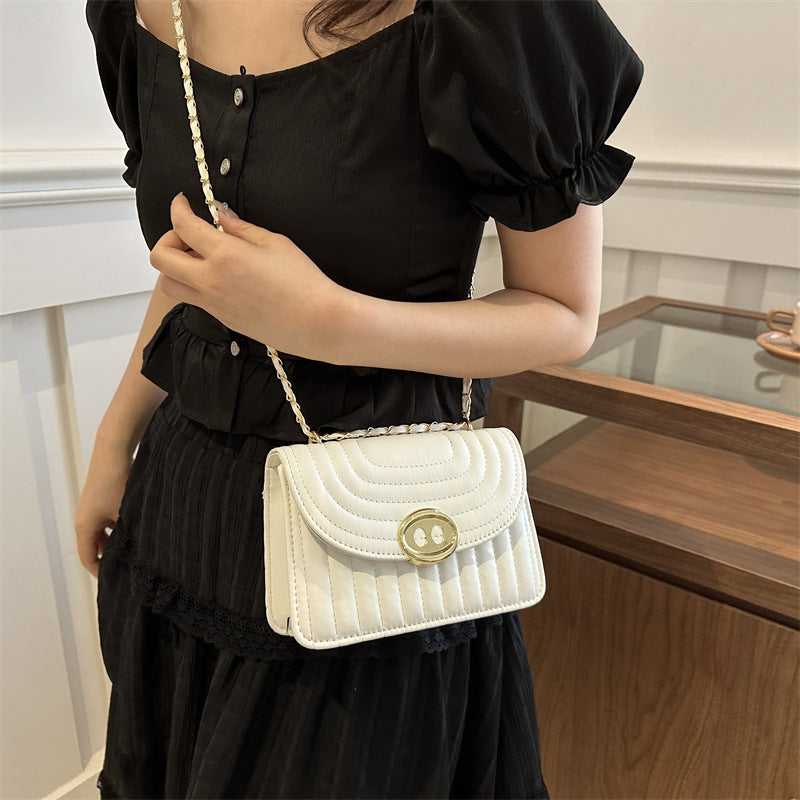 Quilted Chain Link Crossbody Handbag Acalora