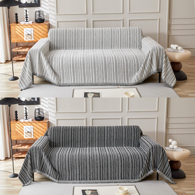 Cozy Textured Sofa Throw Blanket