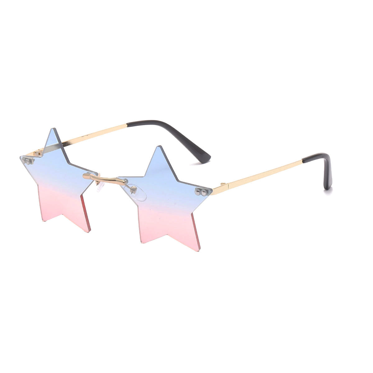 Women striking sunglasses with star-shaped frame and gradient lenses Bowlift