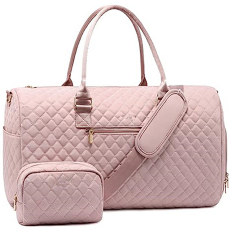 Quilted Weekender Duffle Bag Acalora