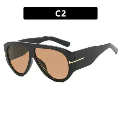 Oversized UV400 Aviator Sunglasses Bowlift