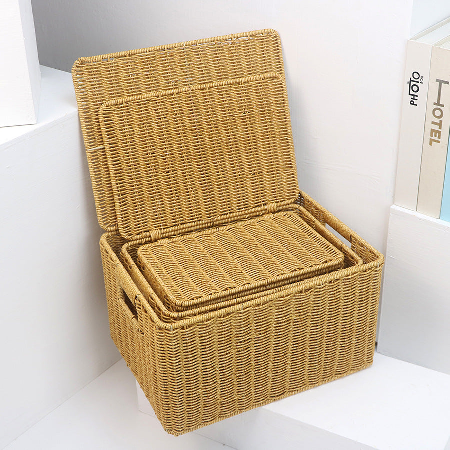 Rectangular Woven Storage Box Acalora