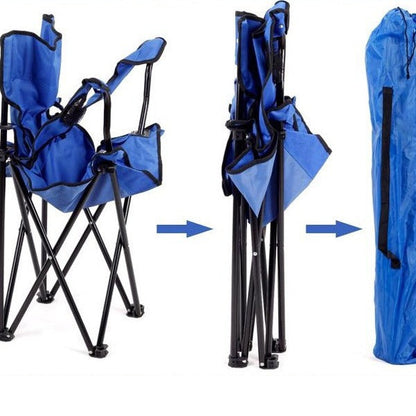 Ladies folding chair with extra comfort and cup holder Bowlift