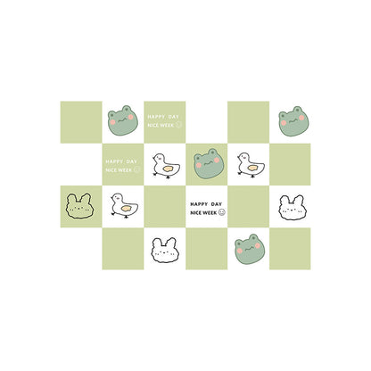 Cartoon Cat-Themed Bath Rug Acalora