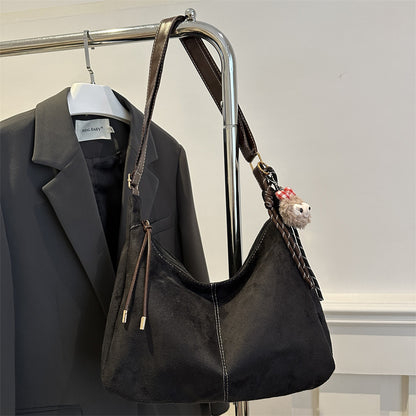 Soft Suede Hobo Handbag Acalora