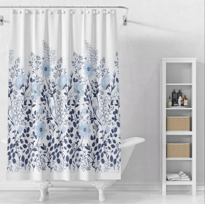 Floral Print Shower Curtain