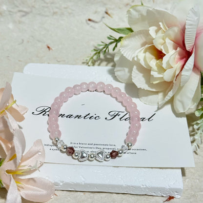 Romantic Floral Beaded Bracelet Acalora