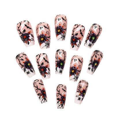 Artificial nails with original Halloween motif Acalora