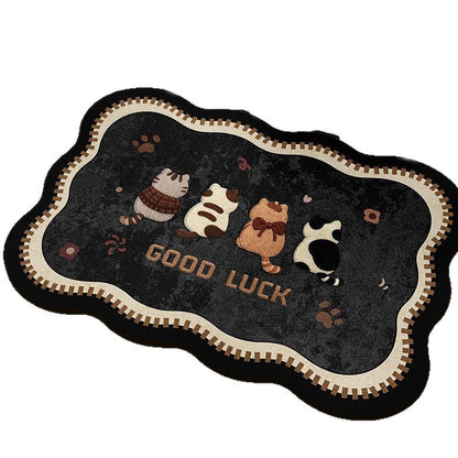 Playful Cartoon Bath Mat