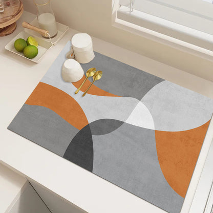 Playful Textured Kitchen Mat Acalora