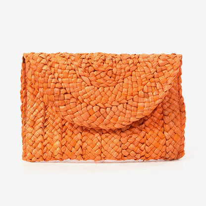 Women's Handmade Braided Natural Material Shoulder Bag Karnz