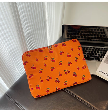 Playful Cherry Print Laptop Sleeve Acalora
