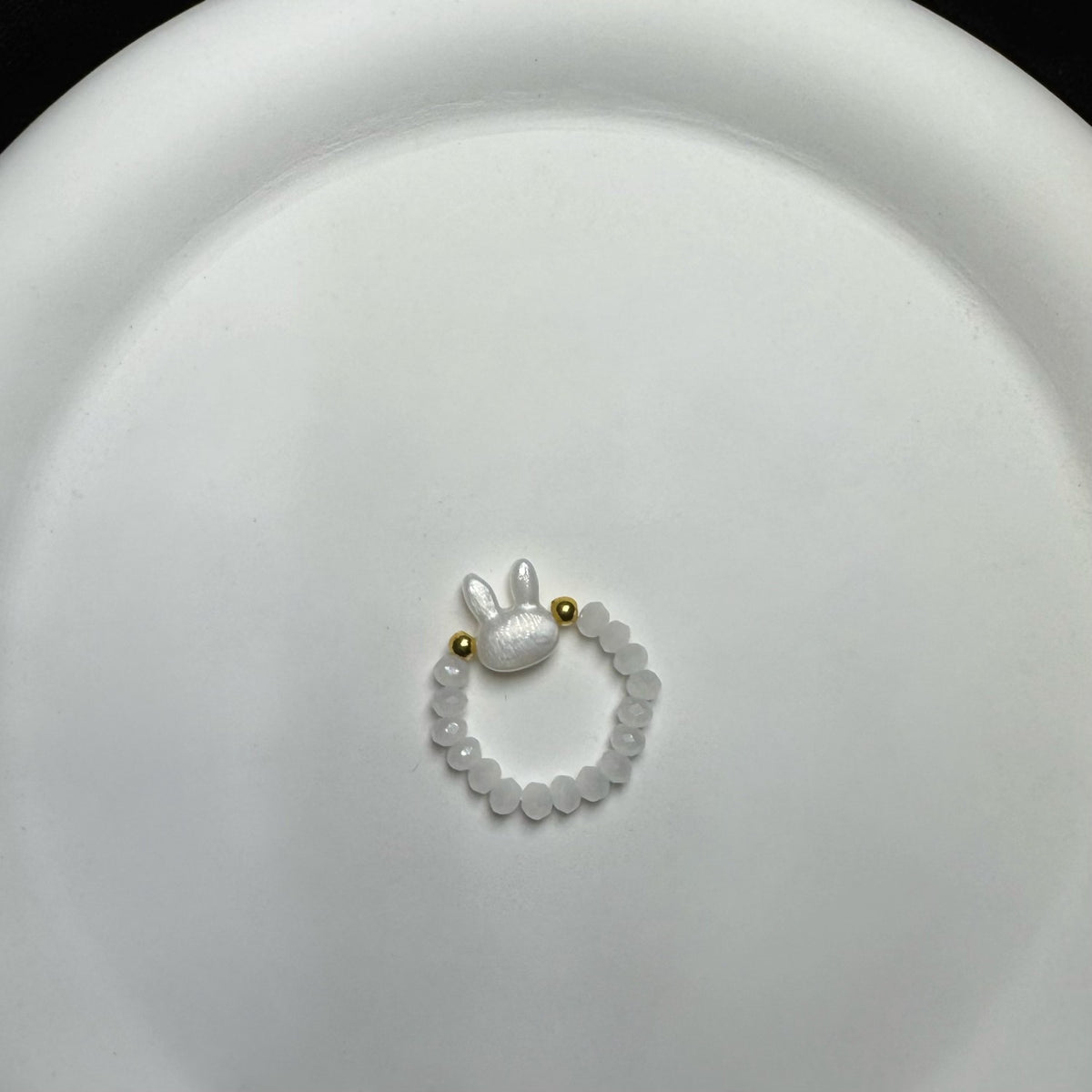 Cute Rabbit Charm Beaded Bracelet Acalora