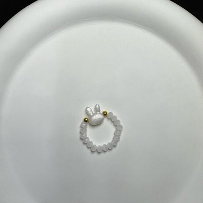 Cute Rabbit Charm Beaded Bracelet Acalora