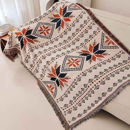 Decorative Woven Throw Blanket