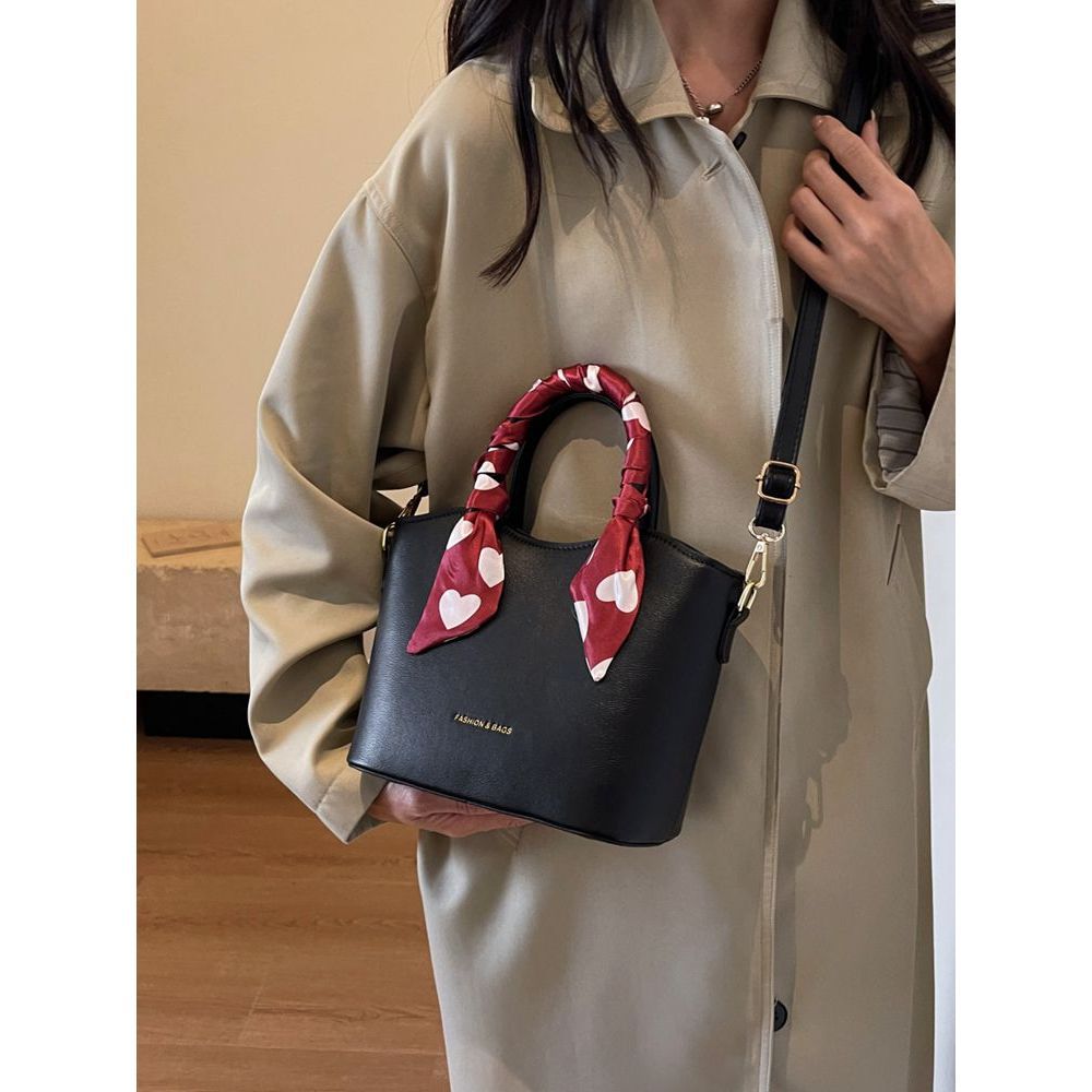 Stylish Scarf-Embellished Handbag Acalora
