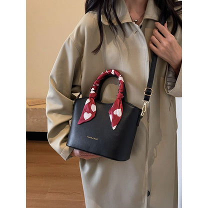 Stylish Scarf-Embellished Handbag Acalora