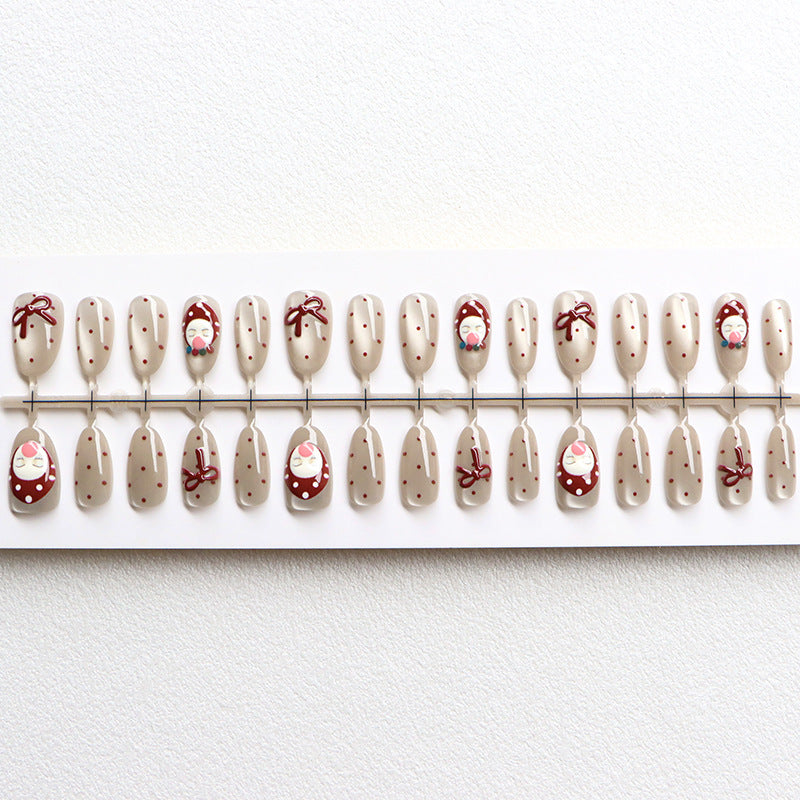 Festive Themed Press-On Nail Decor Acalora