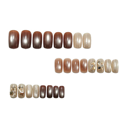 Artificial nails with glitter accents Acalora