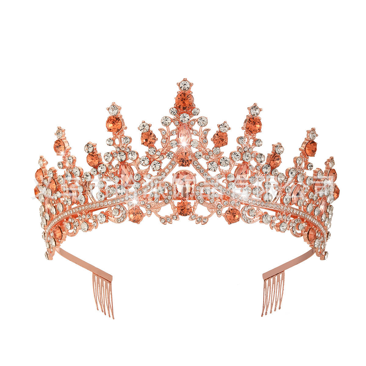 Ladies' Rhinestone Tiara with sparkling gemstone wreath