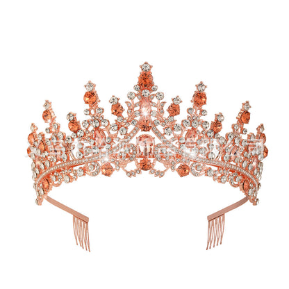 Ladies' Rhinestone Tiara with sparkling gemstone wreath