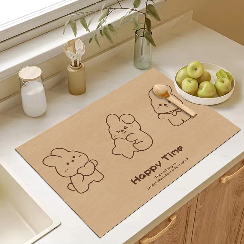 Cute Cartoon Dog Kitchen Mat Acalora