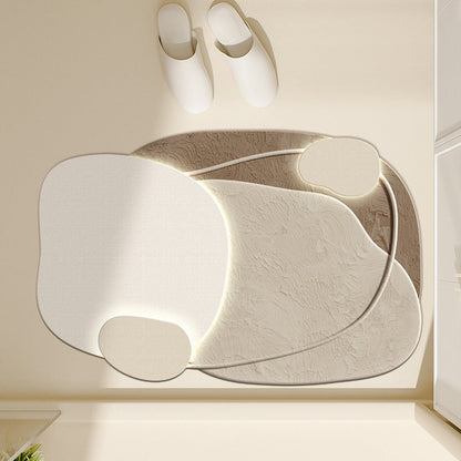 Floral-Inspired Decorative Bath Mat