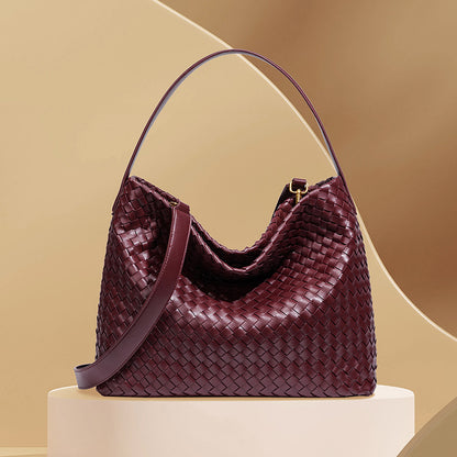 Textured Woven Hobo Bag Acalora