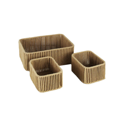 Versatile Woven Storage Baskets Set Acalora