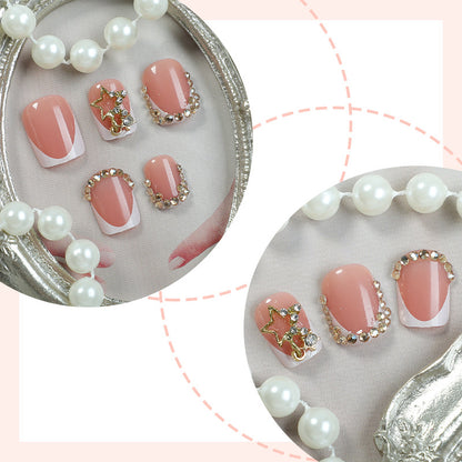 Premium Floral Embellished Press-On Nail Set Acalora