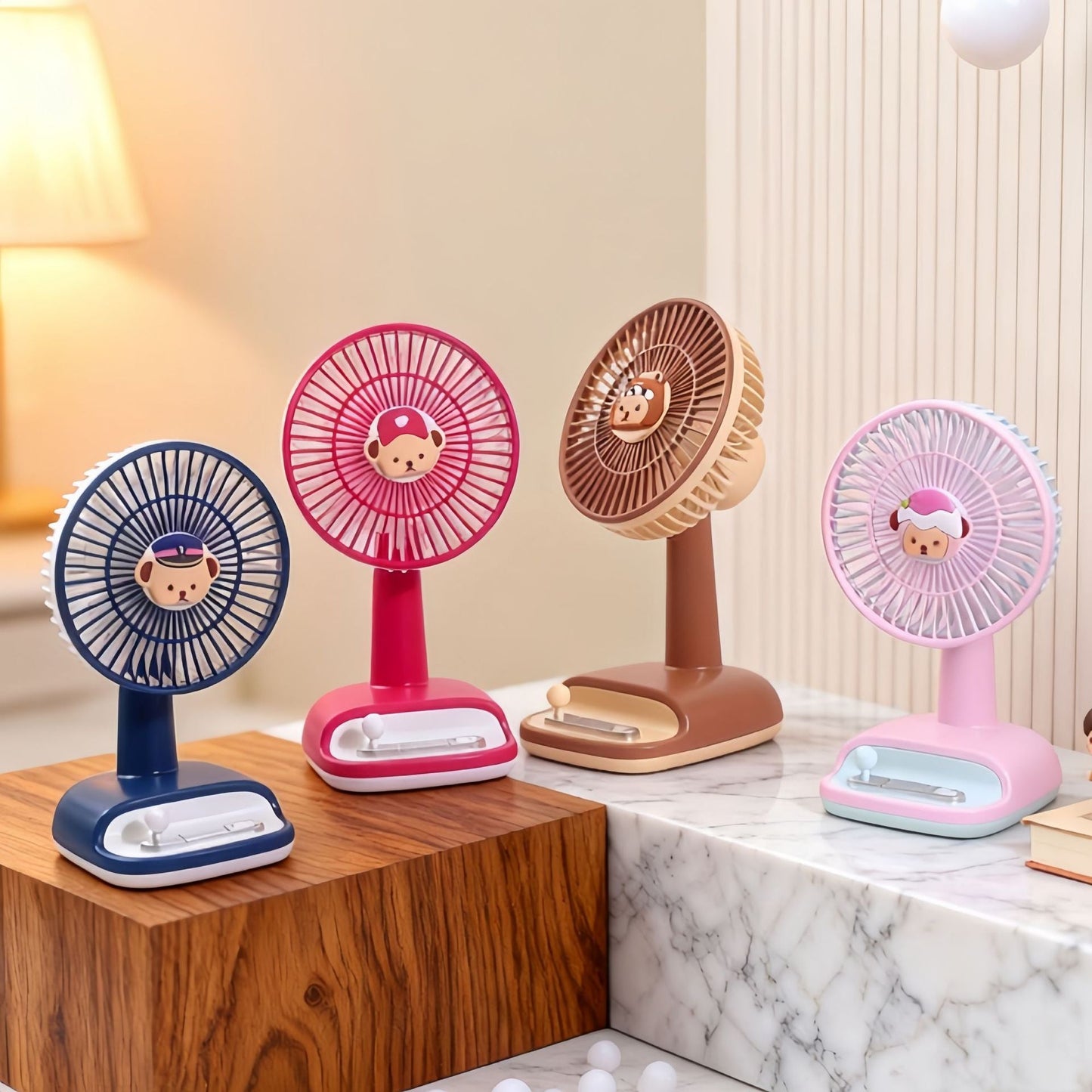 Women's desk fan with flexible tilt angle Skanto