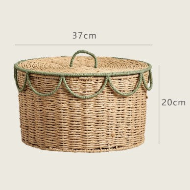 Handcrafted Vintage-Style Storage Basket Acalora