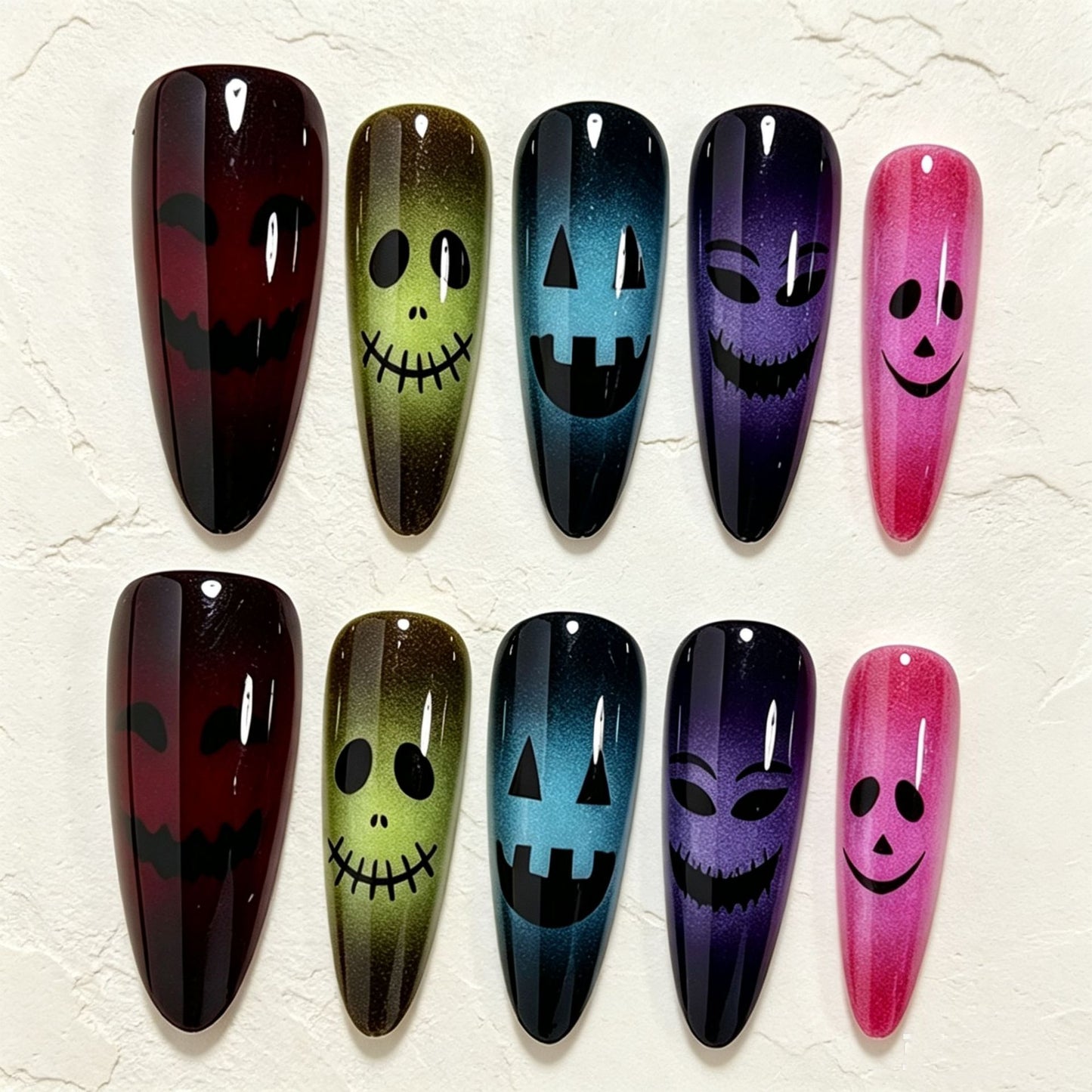 Halloween-Themed Glitter Nail Art Tips Acalora