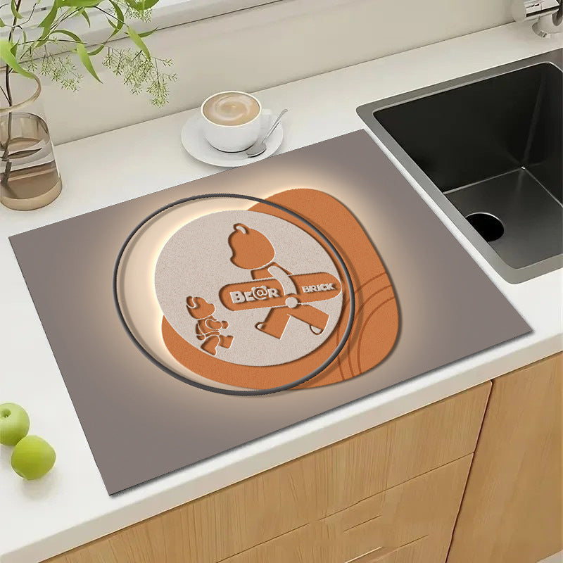 Cute Cartoon Character Kitchen Mat Acalora