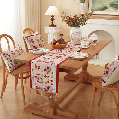Elegant Floral Design Table Runner