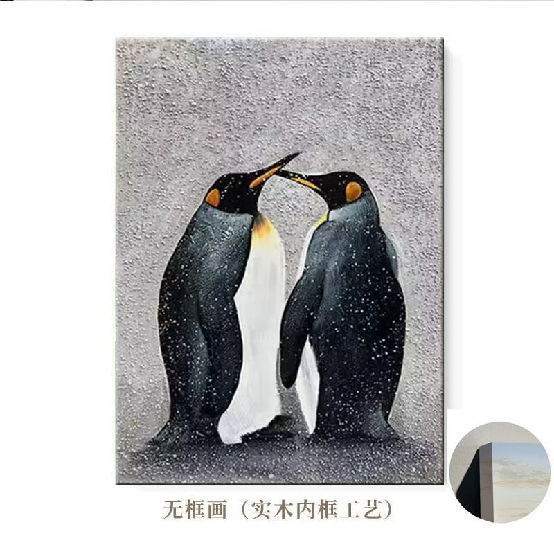 Artistic Penguin Canvas Artwork