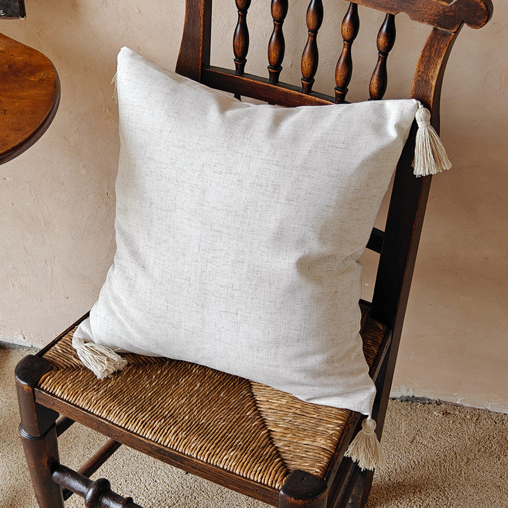 Decorative Fringe Throw Pillow