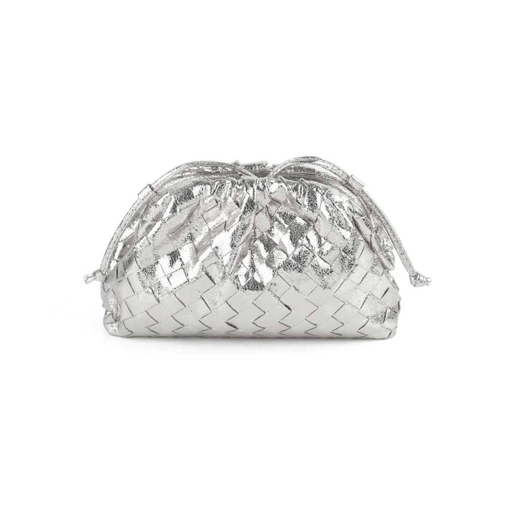 Textured Woven Handheld Clutch Acalora