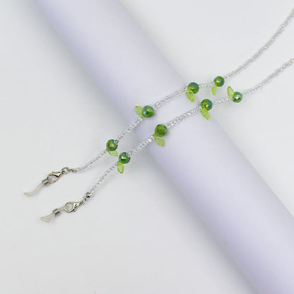 Charming Floral Beaded Eyewear Chain Acalora