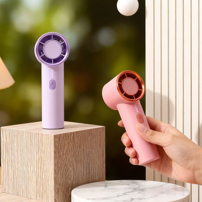 Women's Portable Handheld Fan with USB-C Charging Function and Powerful Airflow Brehn