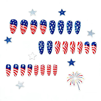 Patriotic Nail Art Acalora