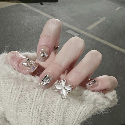 Nail art set with sparkling rhinestones and glitter elements Acalora