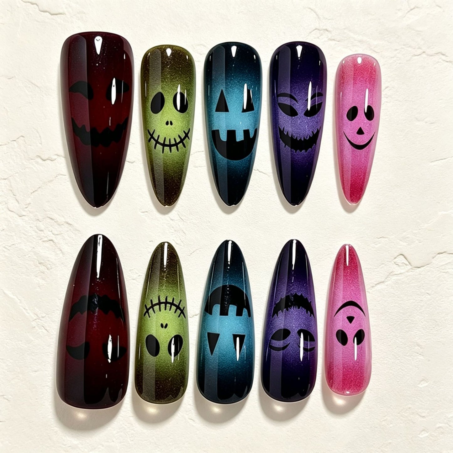 Halloween-Themed Glitter Nail Art Tips Acalora