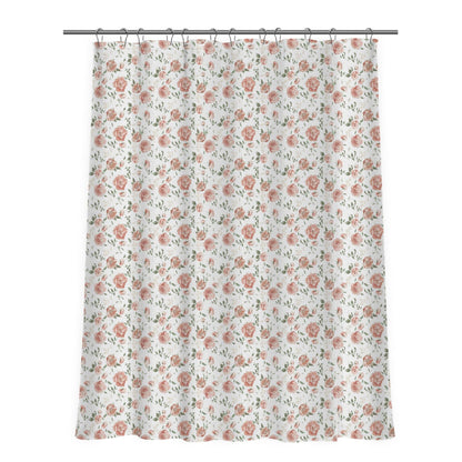Floral Patterned Shower Curtain
