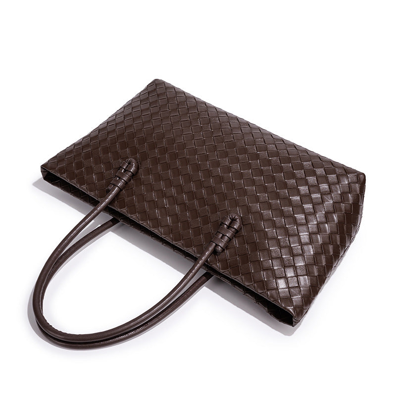 Woven Leather Tote Bag Acalora