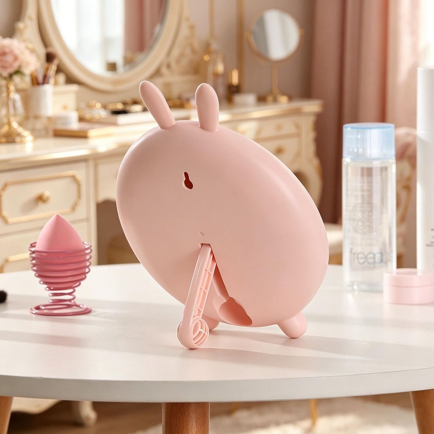Cute Panda-Themed Handheld Makeup Mirror
