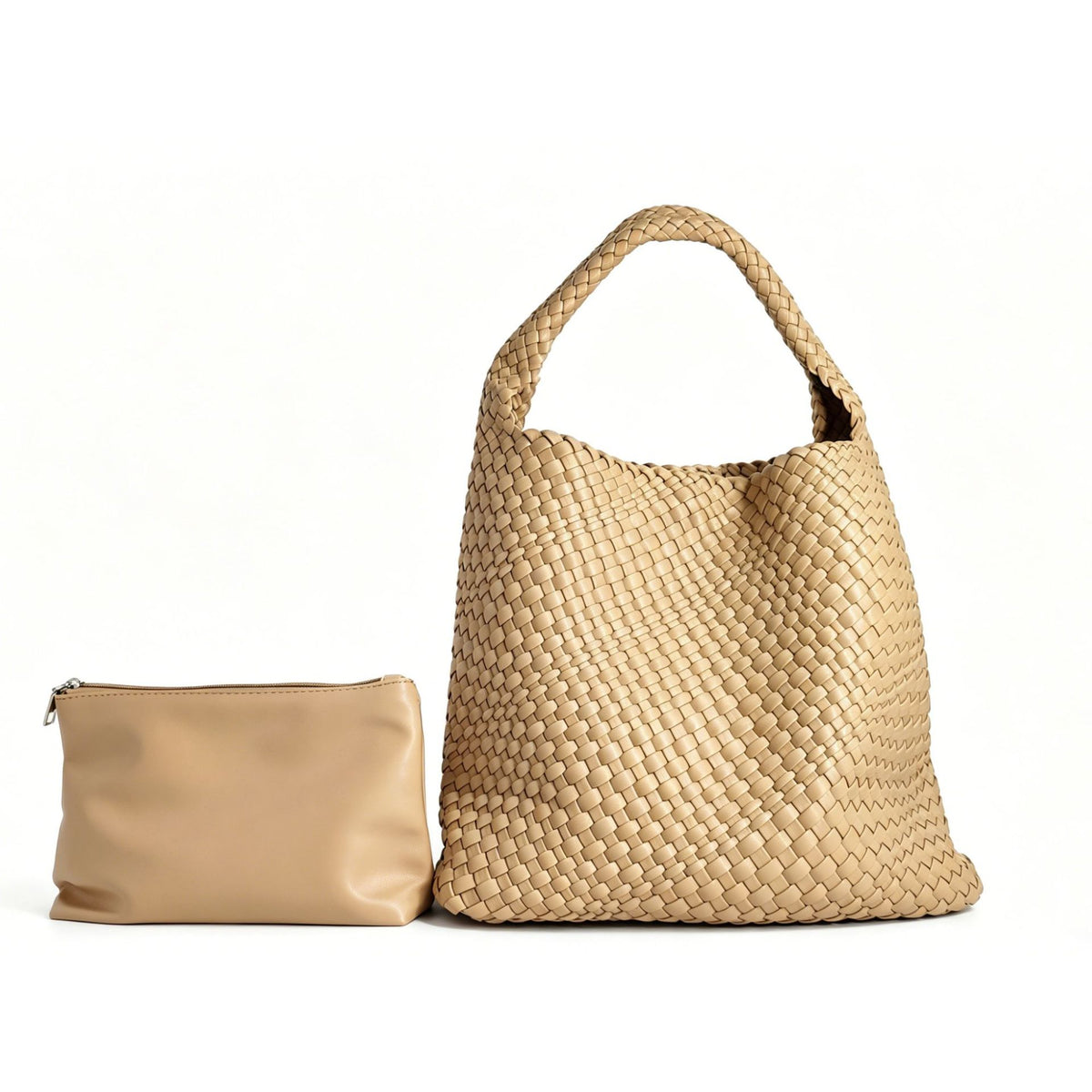 Textured Braided Tote Bag Acalora