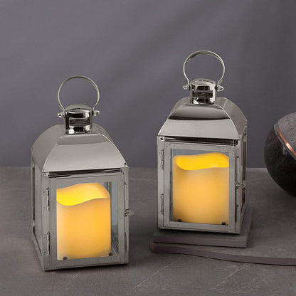 Decorative Stainless Steel Lantern Candle Holder Acalora