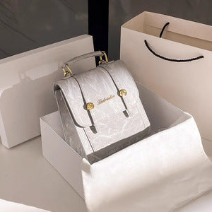 Vintage-Inspired Structured Mini Backpack Acalora